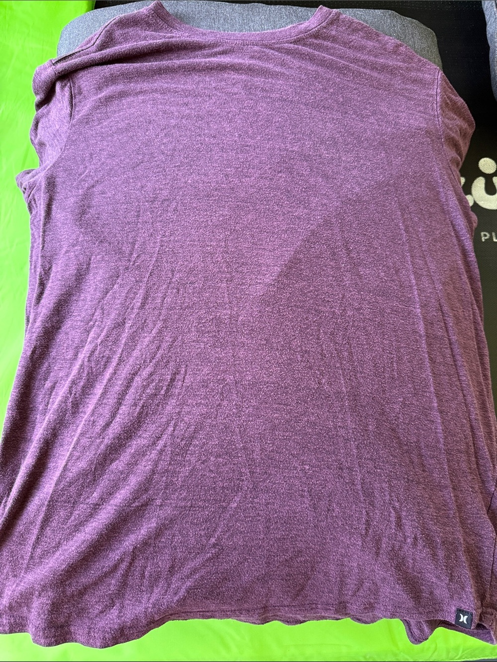 Hurley Large Heathered Purple Lightweight Tee